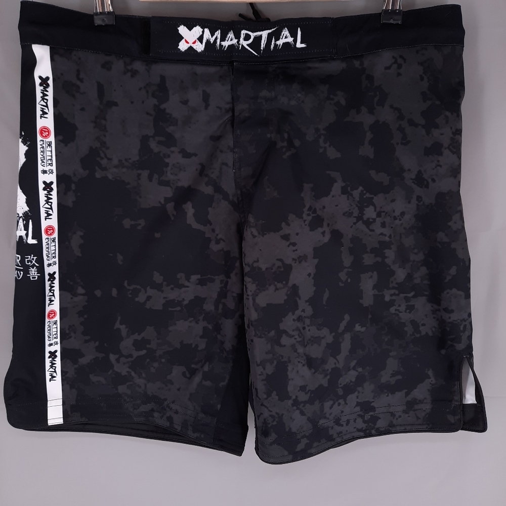 XMartial MMA Boxing Shorts Mens 40 3XL Black Camo